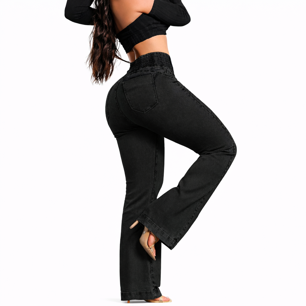 Jeans Flare Cintura Alta - Elynka