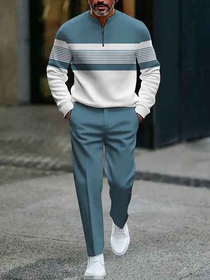 Conjunto para hombre: Jersey con estampado gráfico y pantalón