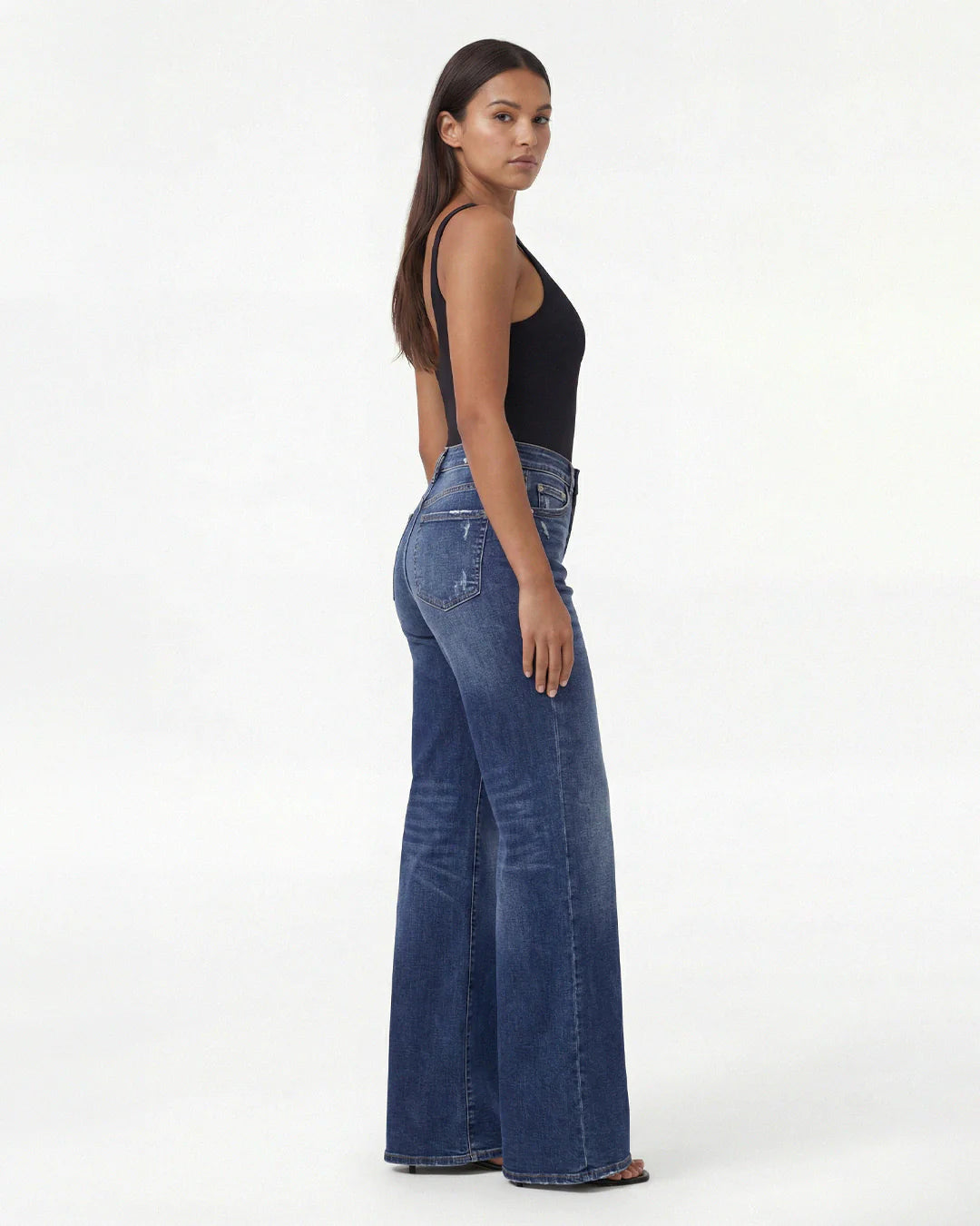 BBL Wide Leg Jeans Tiro Medio