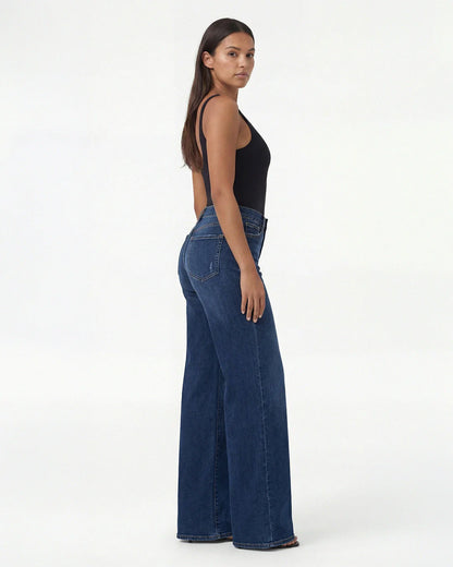 BBL Wide Leg Jeans Tiro Medio
