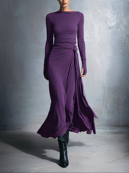 Vittoria • Vestido Maxi con Nudo Lateral