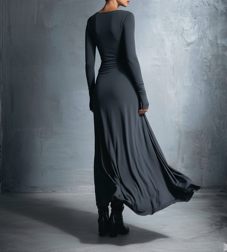 Vittoria • Vestido Maxi con Nudo Lateral