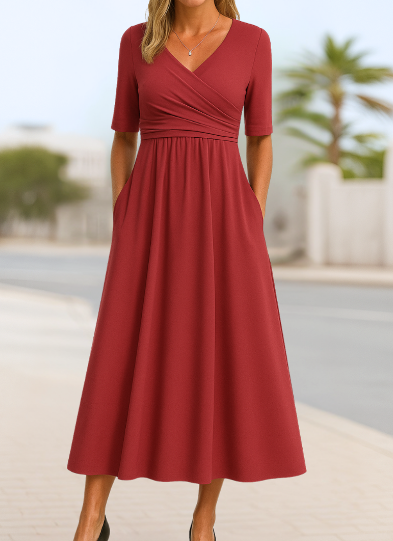 Monica | Vestido Cruzado con Estilo
