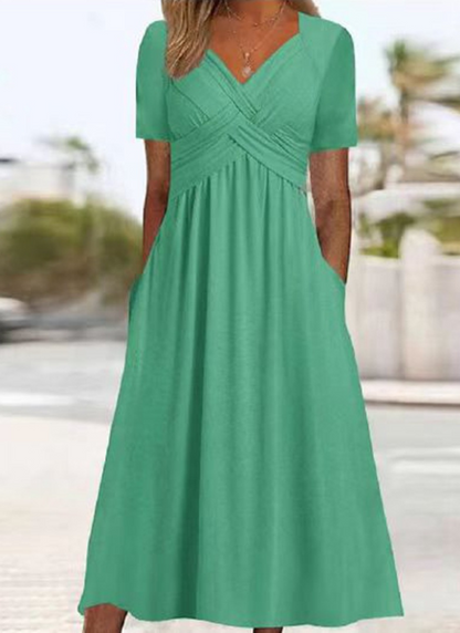 Monica | Vestido Cruzado con Estilo