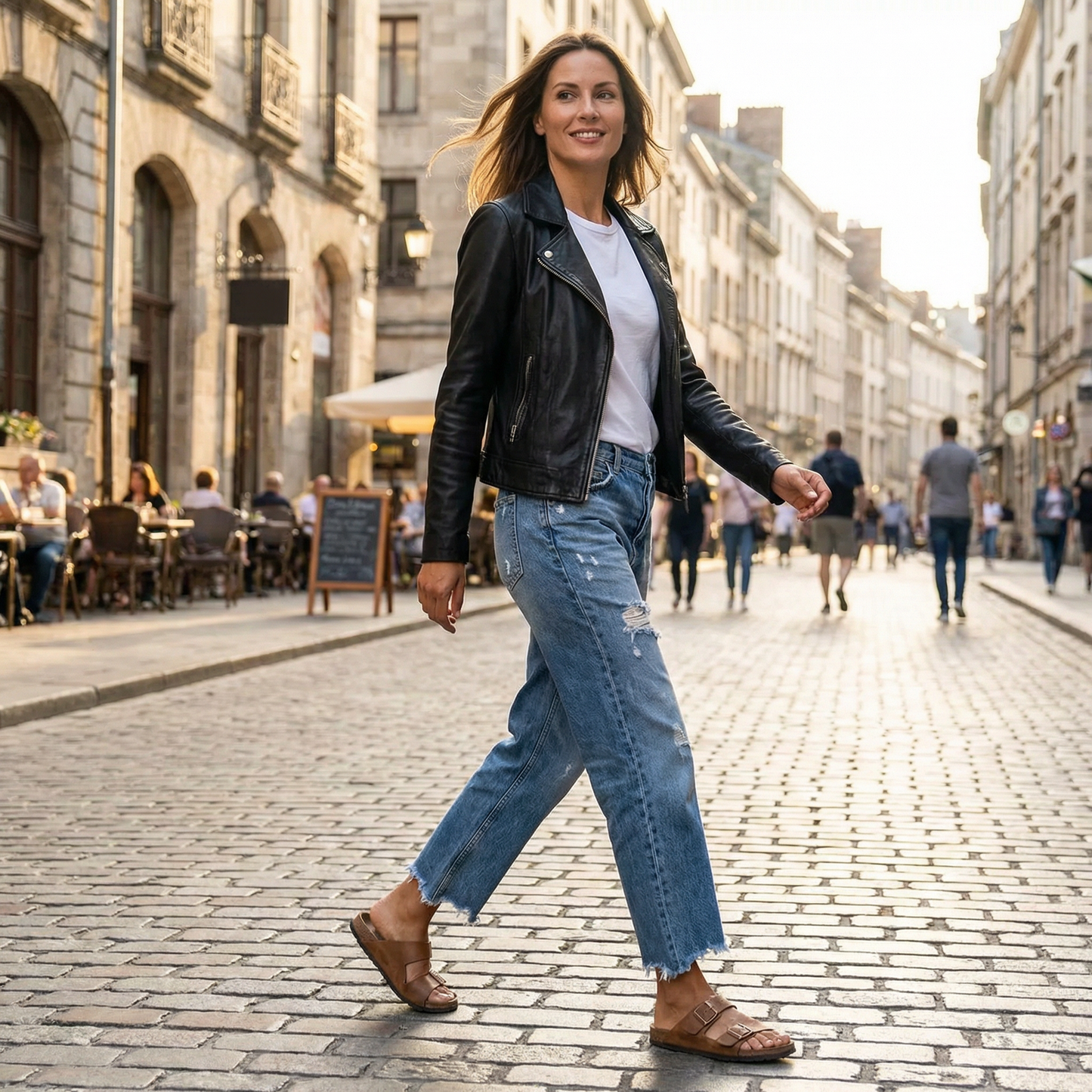 Jeans Cropped Rectos Retro para Mujer – Estilo Vintage