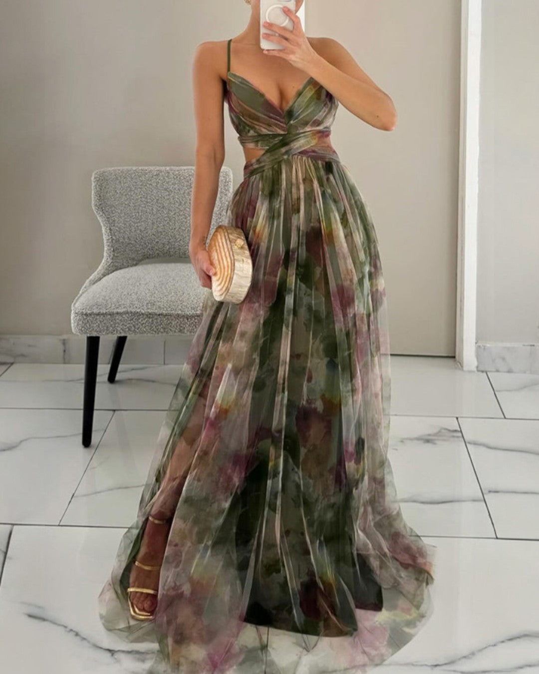 Giselle – Vestido Maxi Floral Encantador