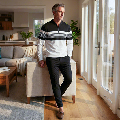 Conjunto para hombre: Jersey con estampado gráfico y pantalón