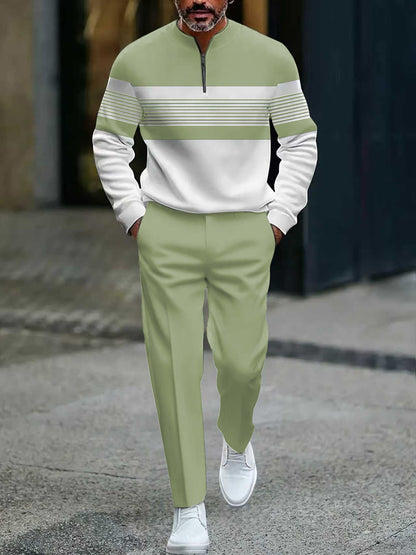 Conjunto para hombre: Jersey con estampado gráfico y pantalón