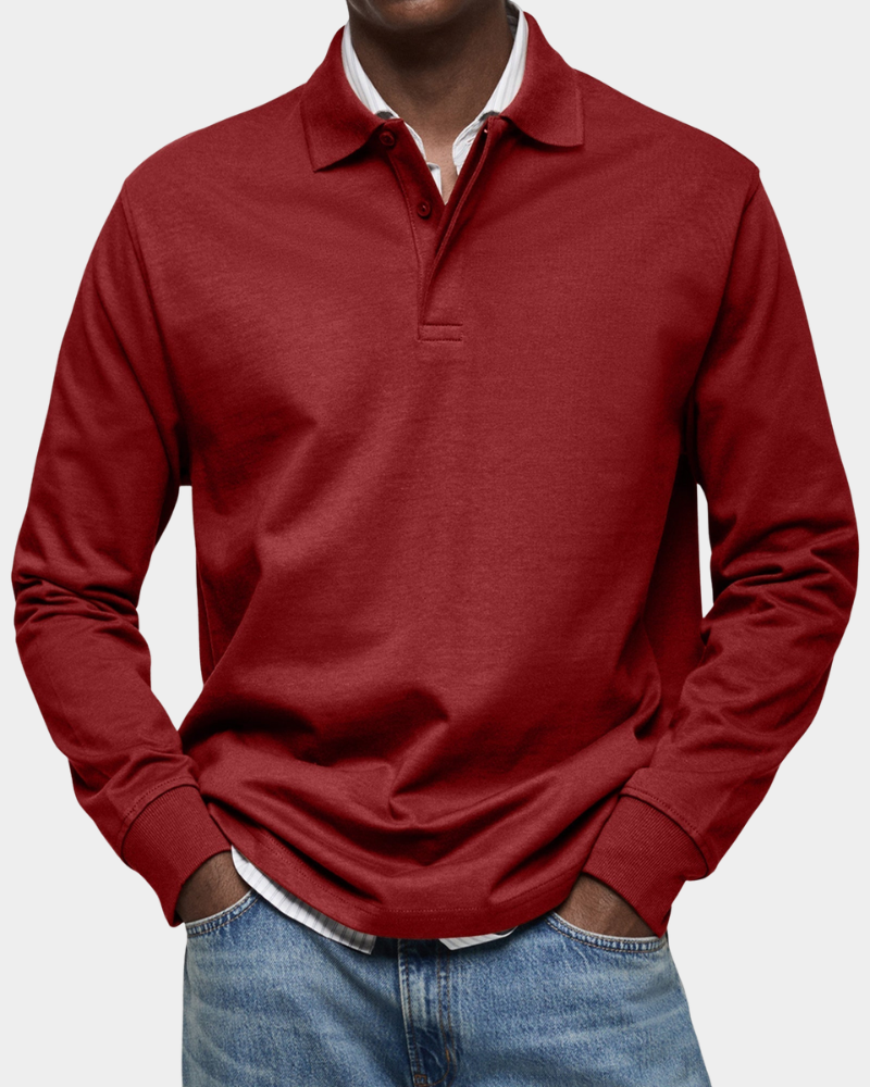 Jackson | Polo de Manga Larga Clásico
