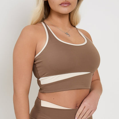 Conjunto Top Contour & Shorts | Mocha