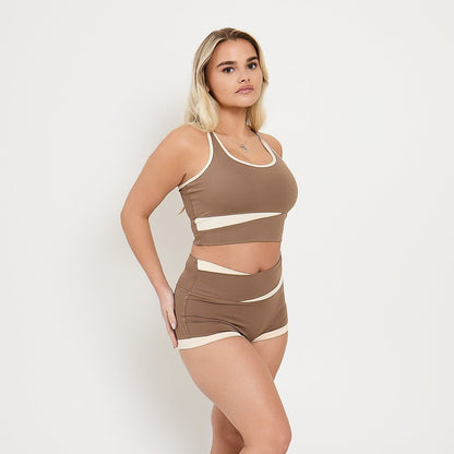 Conjunto Top Contour & Shorts | Mocha