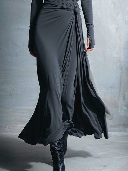 Vittoria • Vestido Maxi con Nudo Lateral