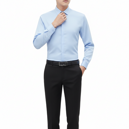 camisa ajustada básica clásica a la moda