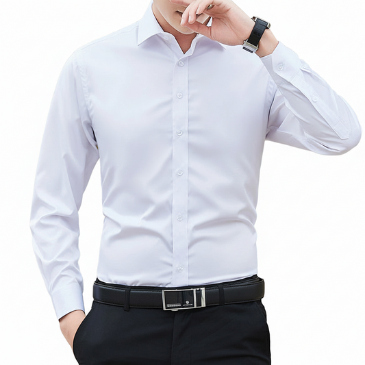 camisa ajustada básica clásica a la moda
