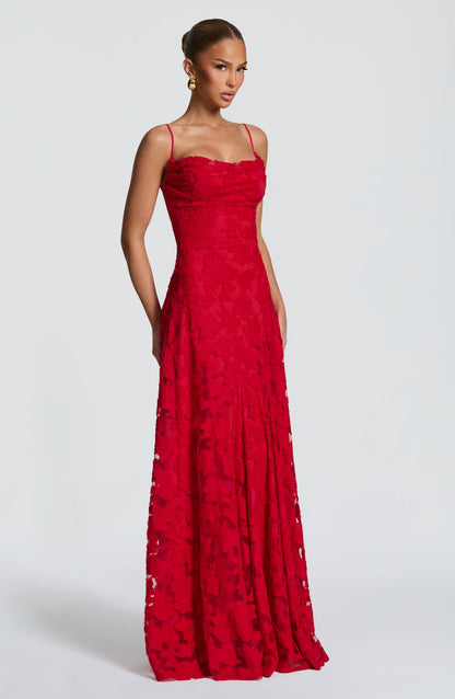 Francis Maxi Vestido - Rojo