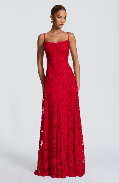 Francis Maxi Vestido - Rojo