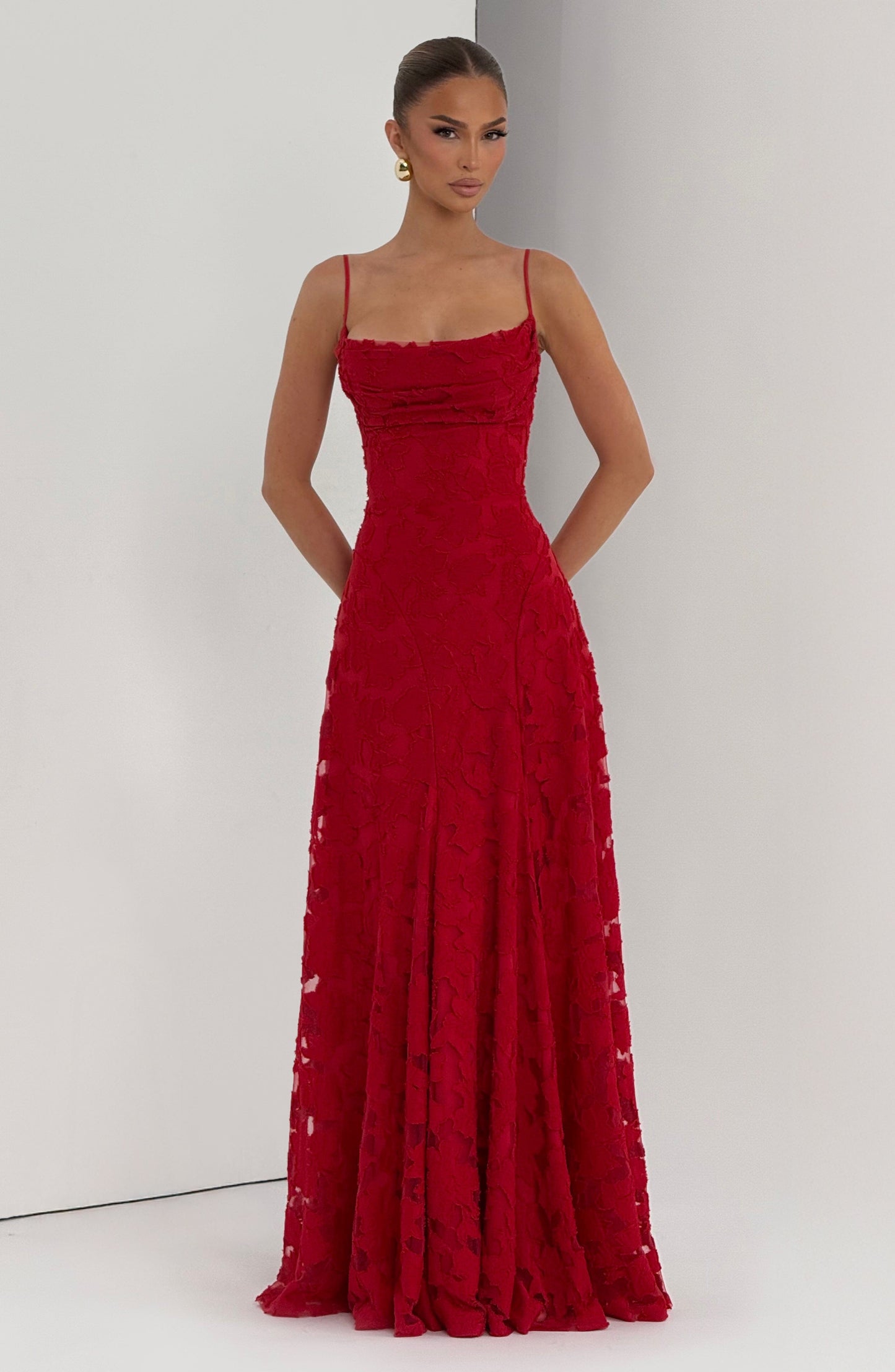 Francis Maxi Vestido - Rojo