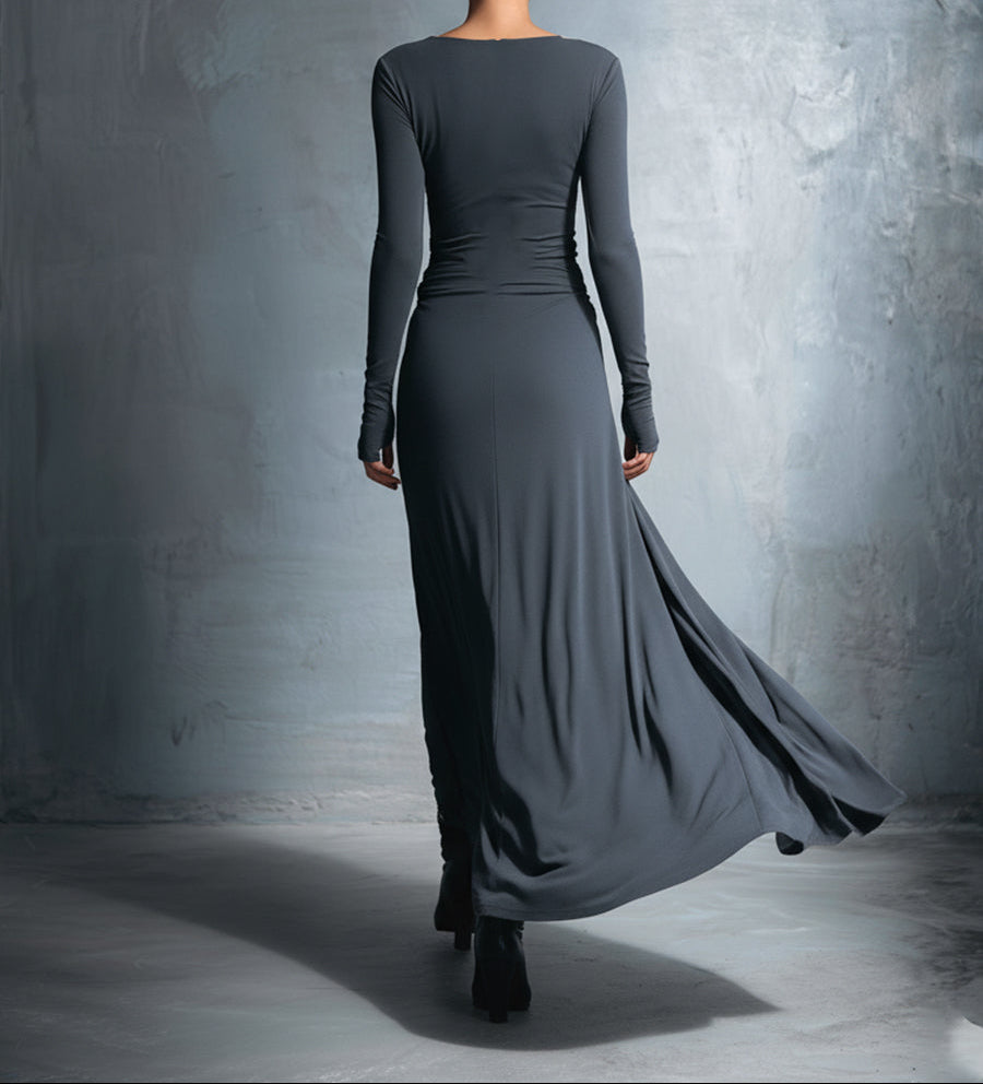Vittoria • Vestido Maxi con Nudo Lateral