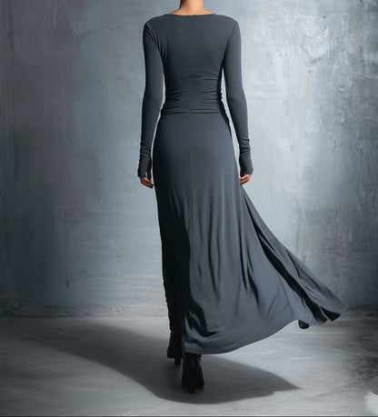 Vittoria • Vestido Maxi con Nudo Lateral