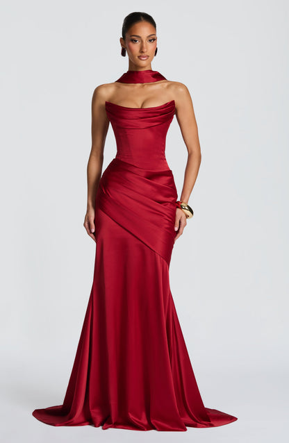 Vestido Kensington - Rojo intenso