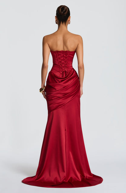 Vestido Kensington - Rojo intenso