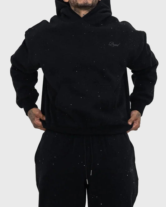 Conjunto de sudadera y joggers con detalles de pedrería (Unisex)
