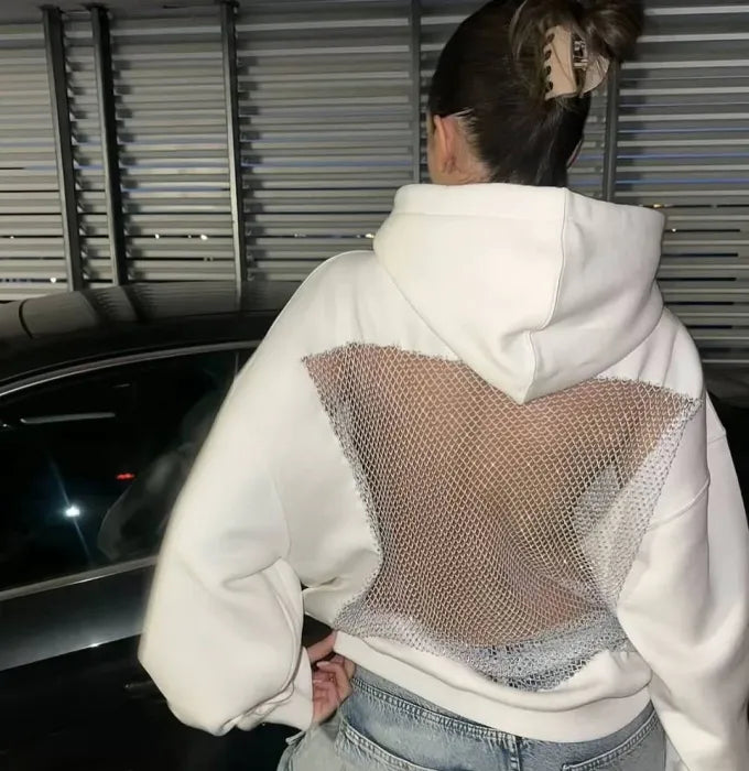 Sudadera Crystal Mesh