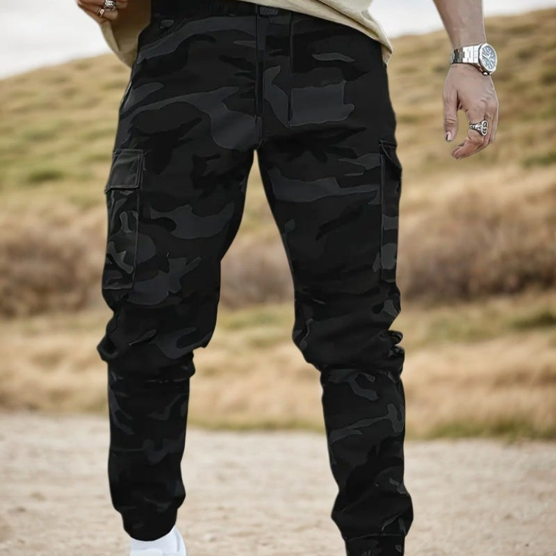 Pantalones Cargo Hombre Camuflaje - Múltiples Bolsillos y Tejido Duradero