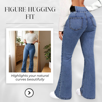 Jeans Mujer – Talle Alto, Acampanada y Stretch ✨