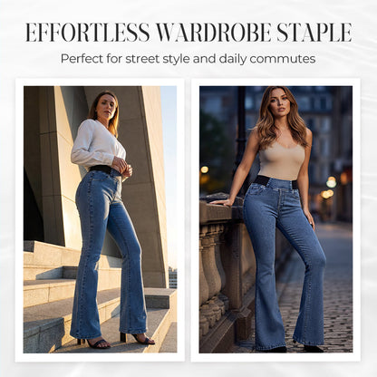 Jeans Mujer – Talle Alto, Acampanada y Stretch ✨