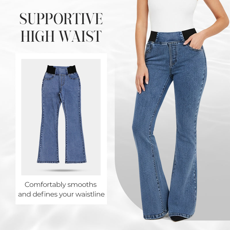 Jeans Mujer – Talle Alto, Acampanada y Stretch ✨