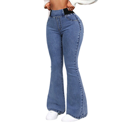 Jeans Mujer – Talle Alto, Acampanada y Stretch ✨