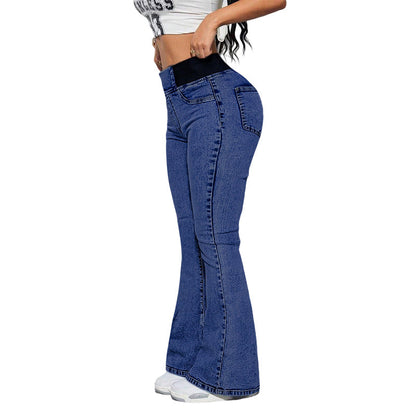 Jeans Mujer – Talle Alto, Acampanada y Stretch ✨