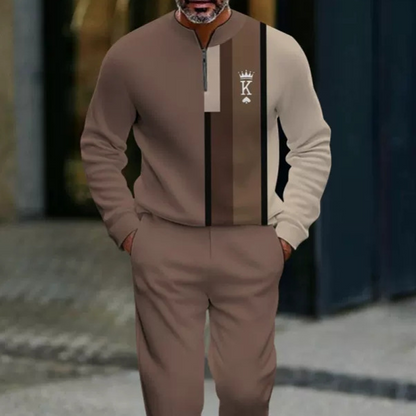 Conjunto para hombre: Jersey con estampado gráfico y pantalón