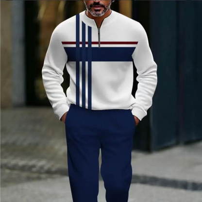 Conjunto para hombre: Jersey con estampado gráfico y pantalón