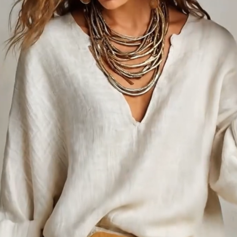 Conjunto 2 Piezas Mujer – Top Escote V & Pantalón Wide Leg