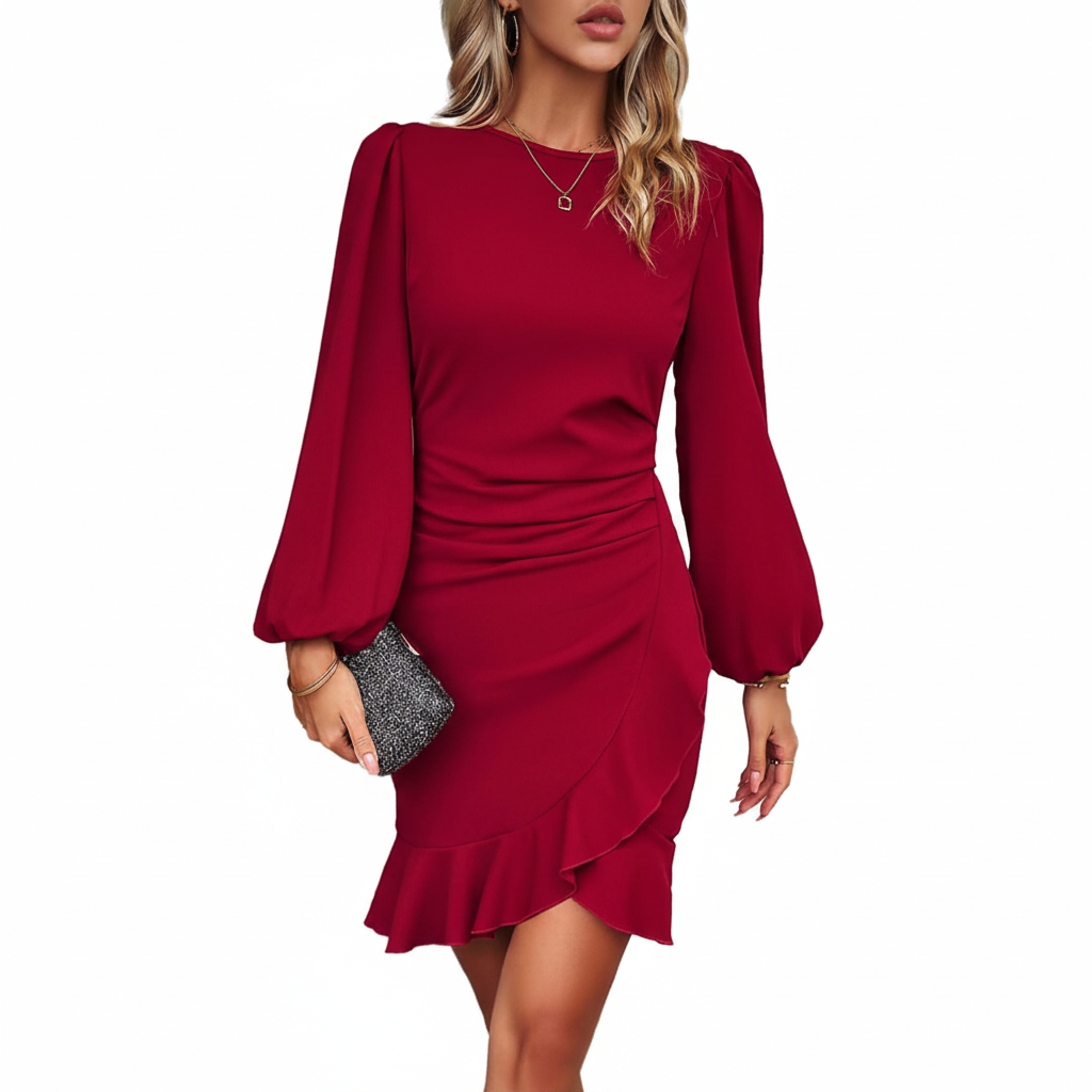 Vestido Valeria - Manga Larga Elegante